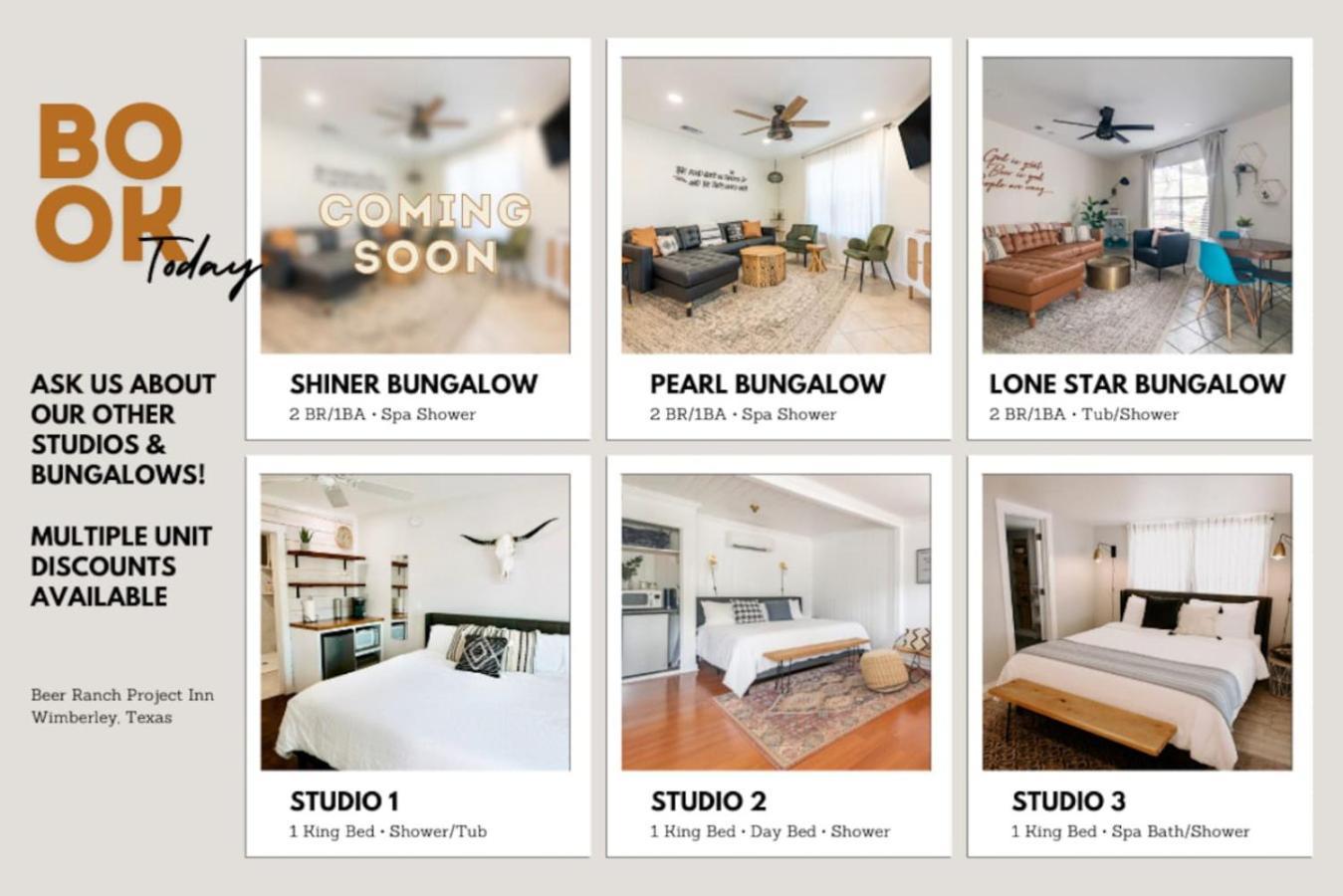 Downtown - Shiner Bungalow At Beer Ranch Project Wimberley Exteriér fotografie
